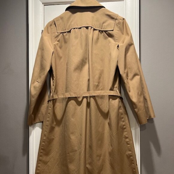 Vintage London Fog belted rain Trench Coat w/ detachable lining & hood Sz 10 P - Picture 2 of 10